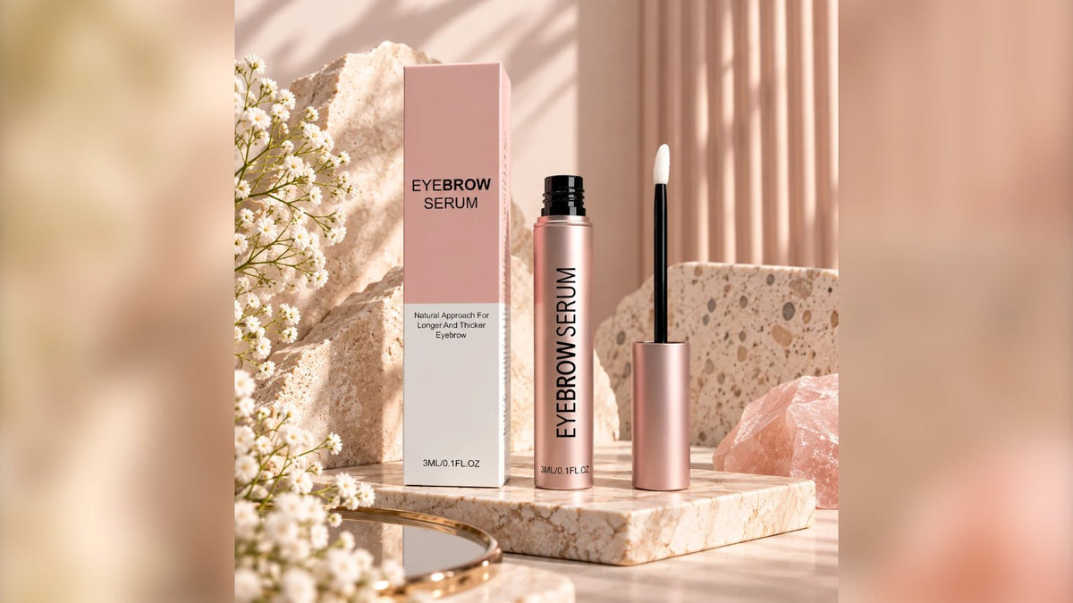 Sérum croissance sourcils Dreameyes, flacon rose et sa boîte