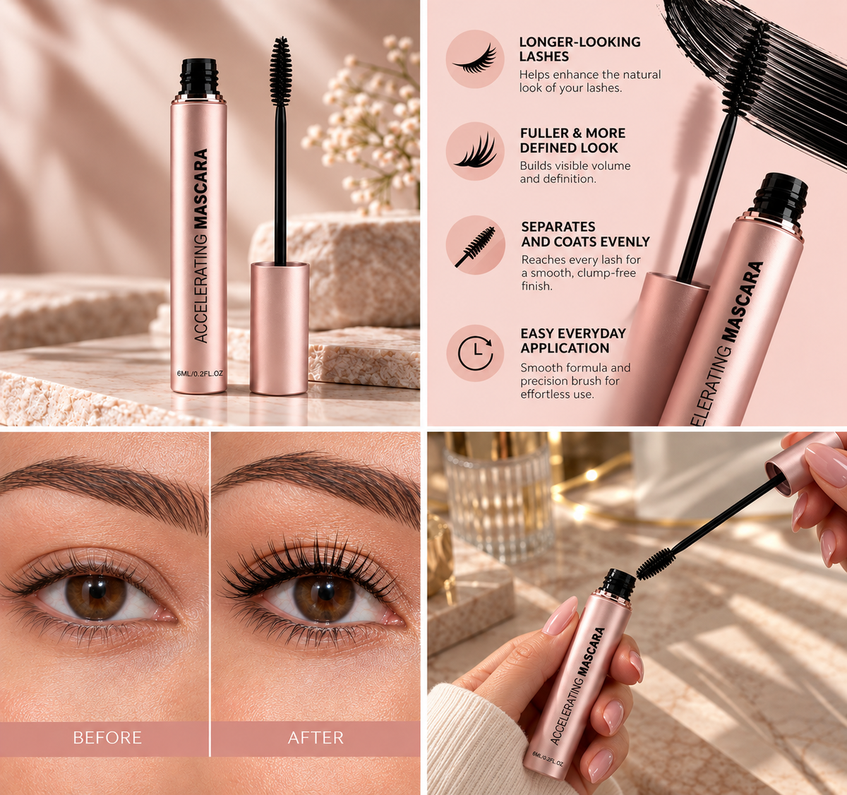 Mascara Infusé au Sérum de Croissance – Volume & Soin Naturel des Cils - DreamEyes